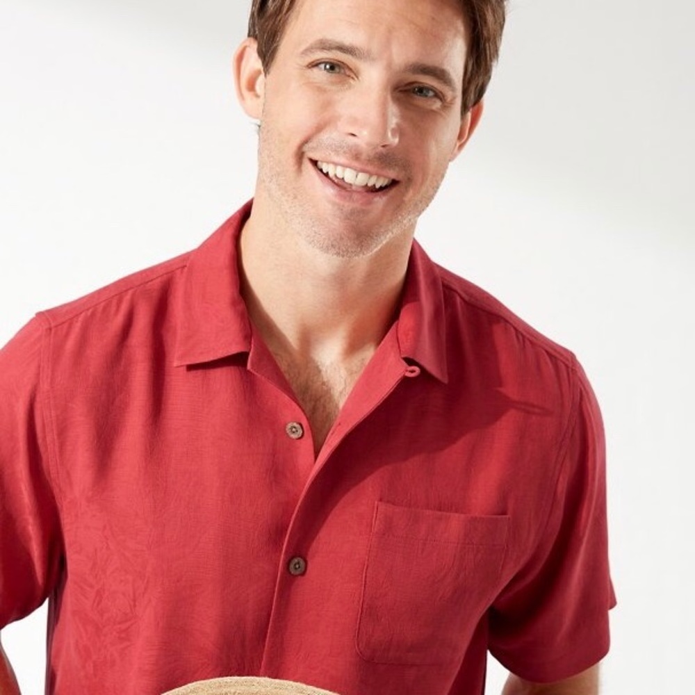 Tommy Bahama Men’s Silk Blend Camp Shirt